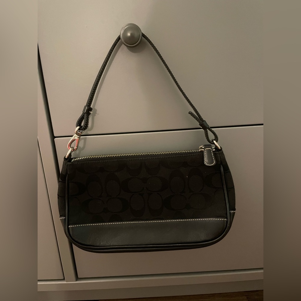 Black Coach mini hand bag